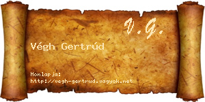 Végh Gertrúd névjegykártya
